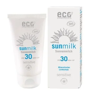 Eco Cosmetics Naptej SPF 30 Sensitive BIO (75 ml) - természetes ásványi szűrőkkel