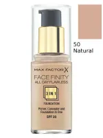 Facefinity 3 az 1-ben alapozó - 50 Natural 30 ml