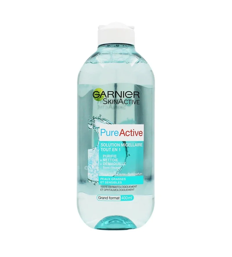 SkinActive PureActive All-in-1 micellás víz zsíros és érzékeny bőrre 400 ml