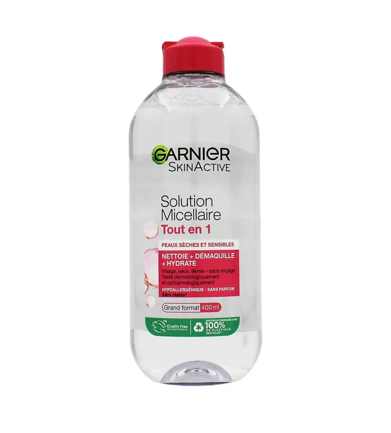 SkinActive All-in-1 Micellar Solution micellás víz száraz és érzékeny bőrre 400 ml