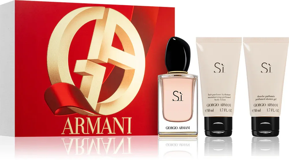 Sì dárková sada pro ženy 50 ml + sprchový gel 50 ml + tělové mléko 50 ml