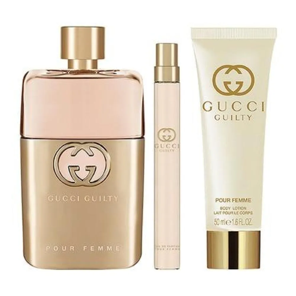 Guilty Pour Femme 90 ml + EDT MINI 10 ml + 50 ml testápoló tej