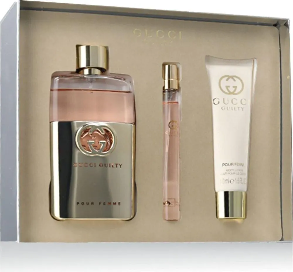 Guilty Pour Femme 90 ml + EDT MINI 10 ml + 50 ml testápoló tej