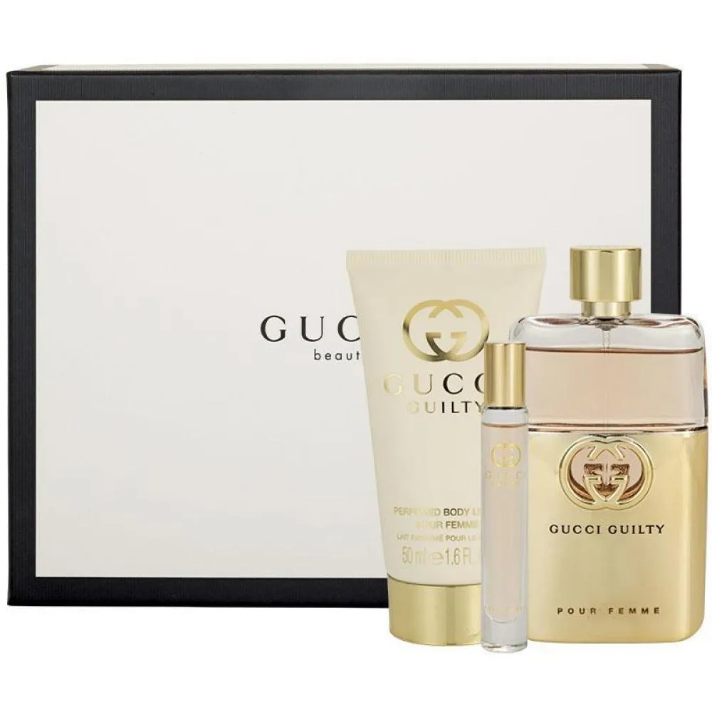 Guilty Pour Femme 90 ml + EDT MINI 10 ml + 50 ml testápoló tej