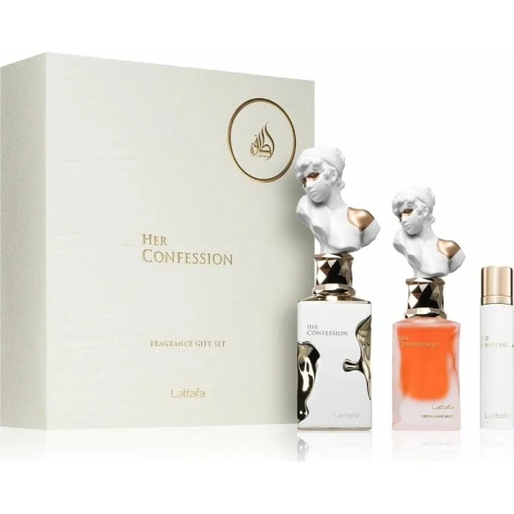 Her Confession 100 ml + EDP MINI 12 ml + hajpermet eau de parfum nőknek 50 ml