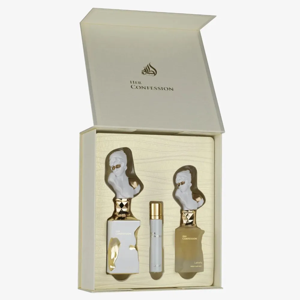 Her Confession 100 ml + EDP MINI 12 ml + hajpermet eau de parfum nőknek 50 ml