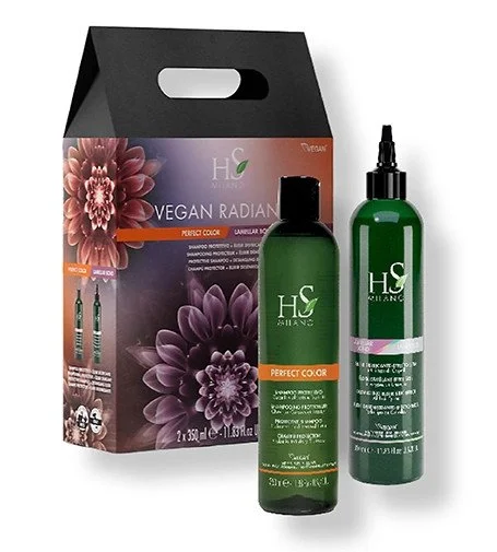 Vegan Radiance Color Care szett Védő sampon 350 ml + Lamellar Bond leave-in kezelés