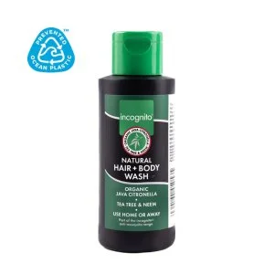 Incognito Védő haj- és testsampon jávai citronellával (200 ml) 100 ml – nem vonzza a kellemetlen rovarokat és a tetveket