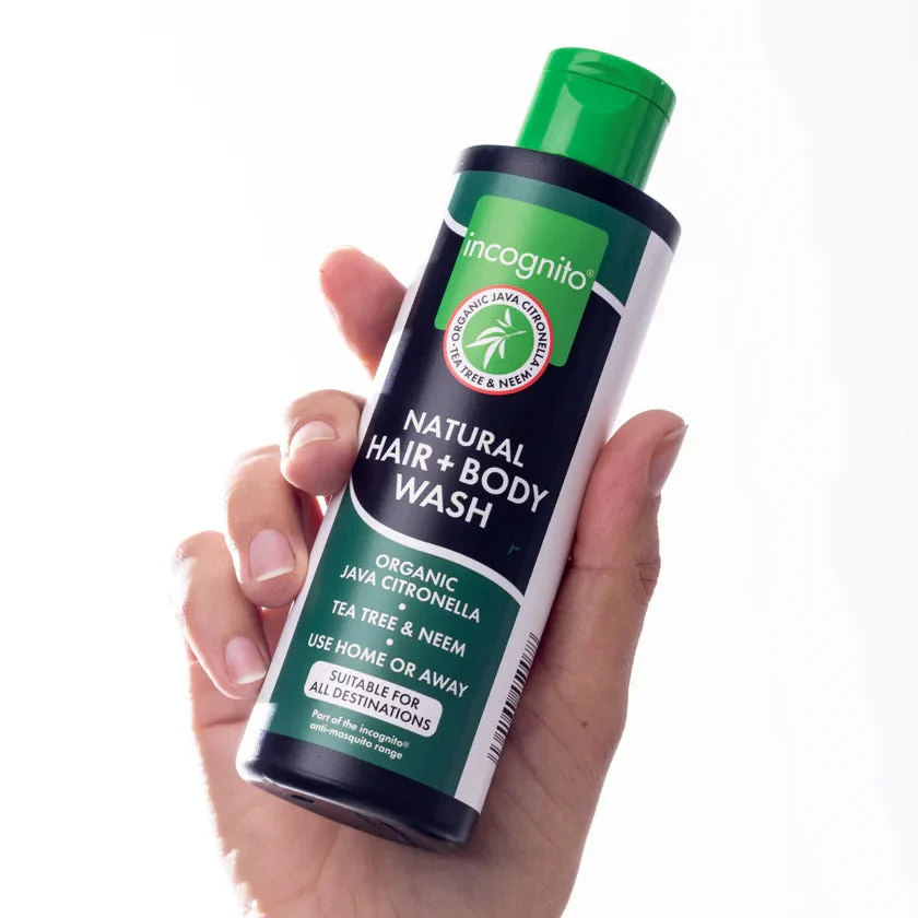 Incognito Védő haj- és testsampon jávai citronellával (200 ml) 100 ml – nem vonzza a kellemetlen rovarokat és a tetveket