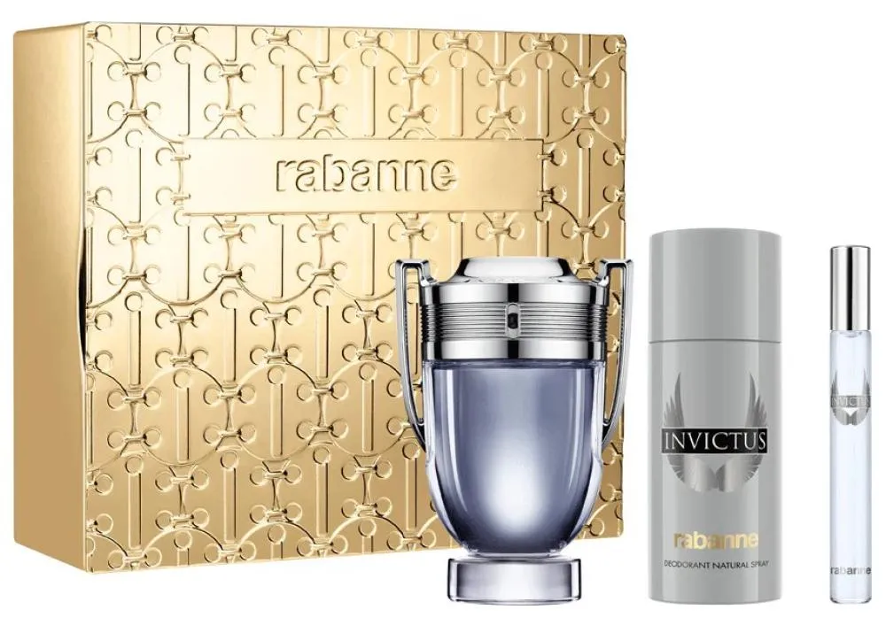 Invictus férfi toaletvíz 100 ml + EDT MINI 10 ml + dezodor spray 150 ml