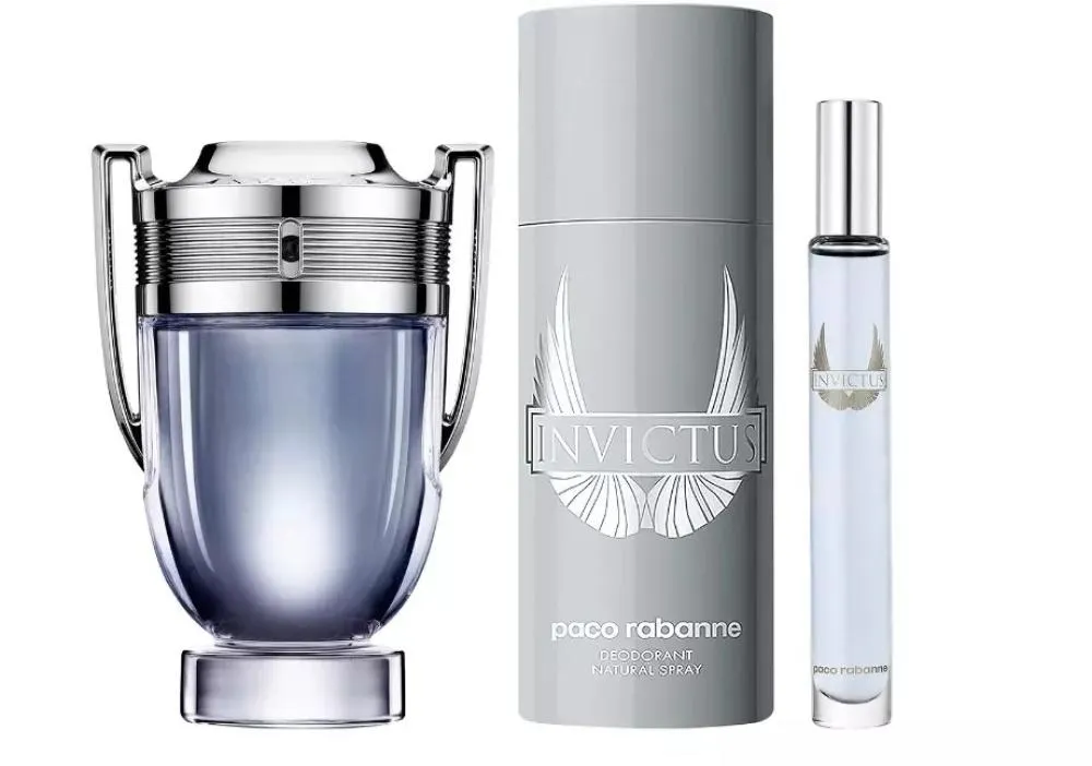 Invictus férfi toaletvíz 100 ml + EDT MINI 10 ml + dezodor spray 150 ml