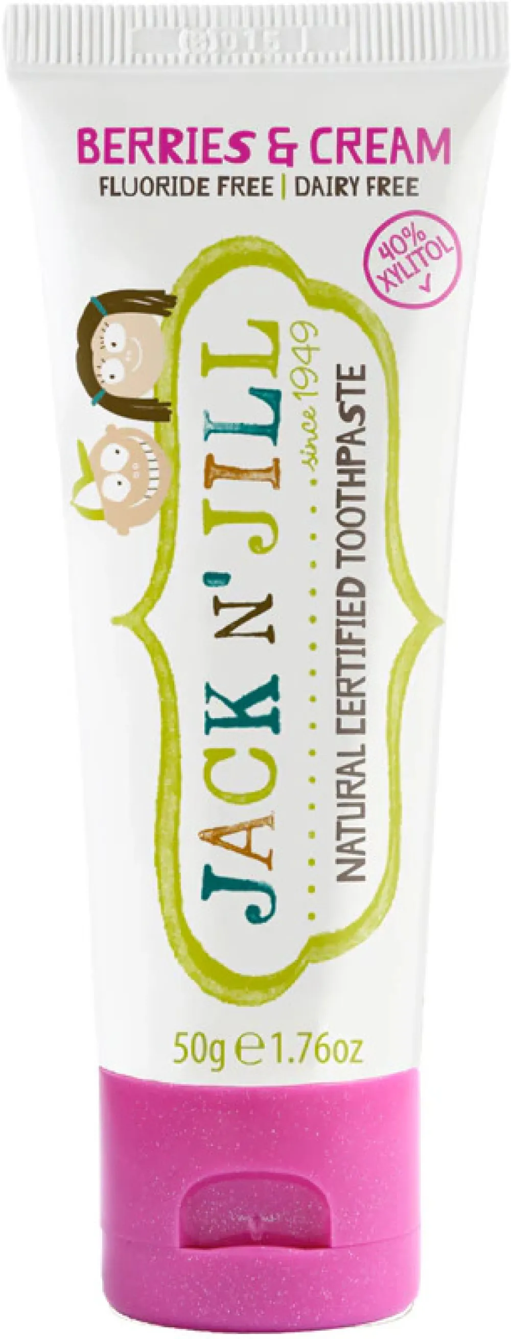 Jack n Jill Gyermek fogkrém - Tejturmix (50 g) - fluoridmentes, bio körömvirág kivonattal