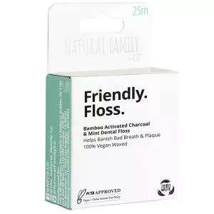 Jack n Jill NFco. Friendly Floss (25 m) - mentával és aktív szénnel