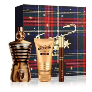 Jean Paul Gaultier Le Male Elixir 125 ml + MINI parfüm 10 ml + SG parfüm férfiaknak