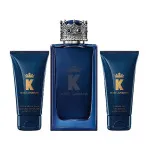 K by Dolce & Gabbana ajándékszett eau de toilette férfiaknak 100 ml + borotválkozás utáni balzsam 50 ml + tusfürdő