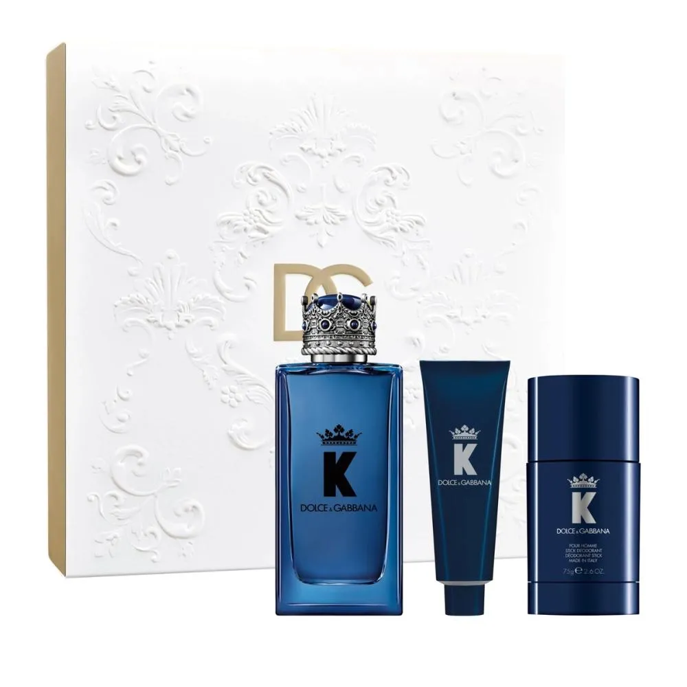 K pour Homme Eau de Parfum férfiaknak 100 ml + dezodor stift 75 g + tusfürdő 50 ml