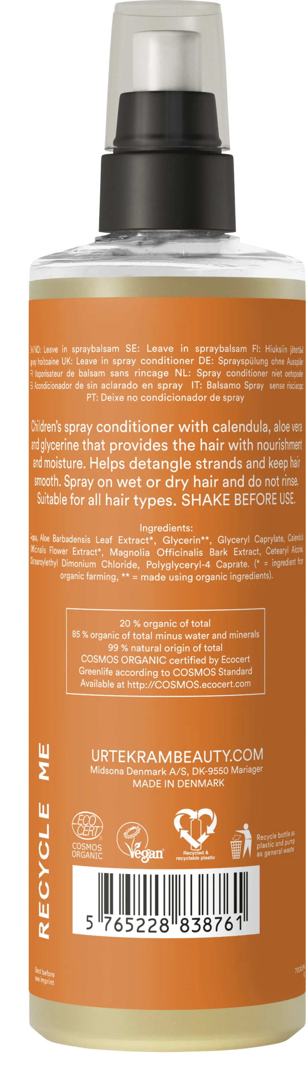 Urtekram Baba kondicionáló spray 250ml BIO, VEG