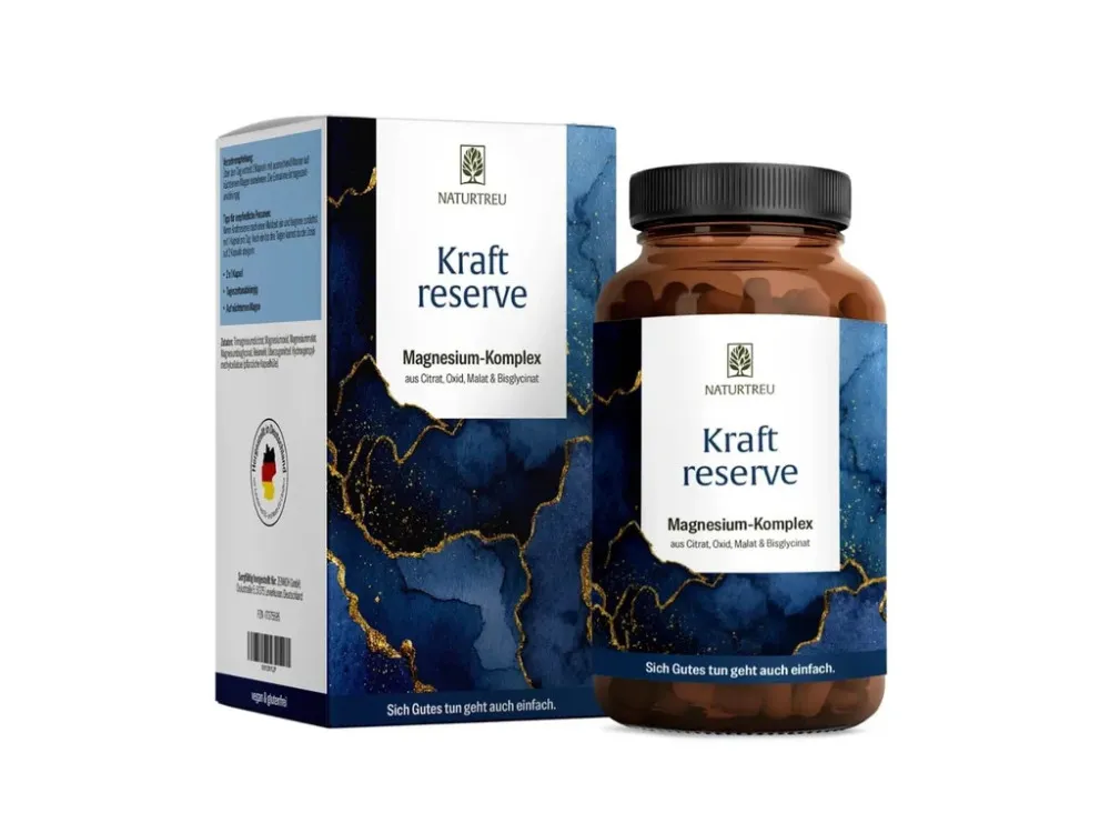 Naturtreu Kraft Reserve magnézium komplex, 180 vegán kapszula