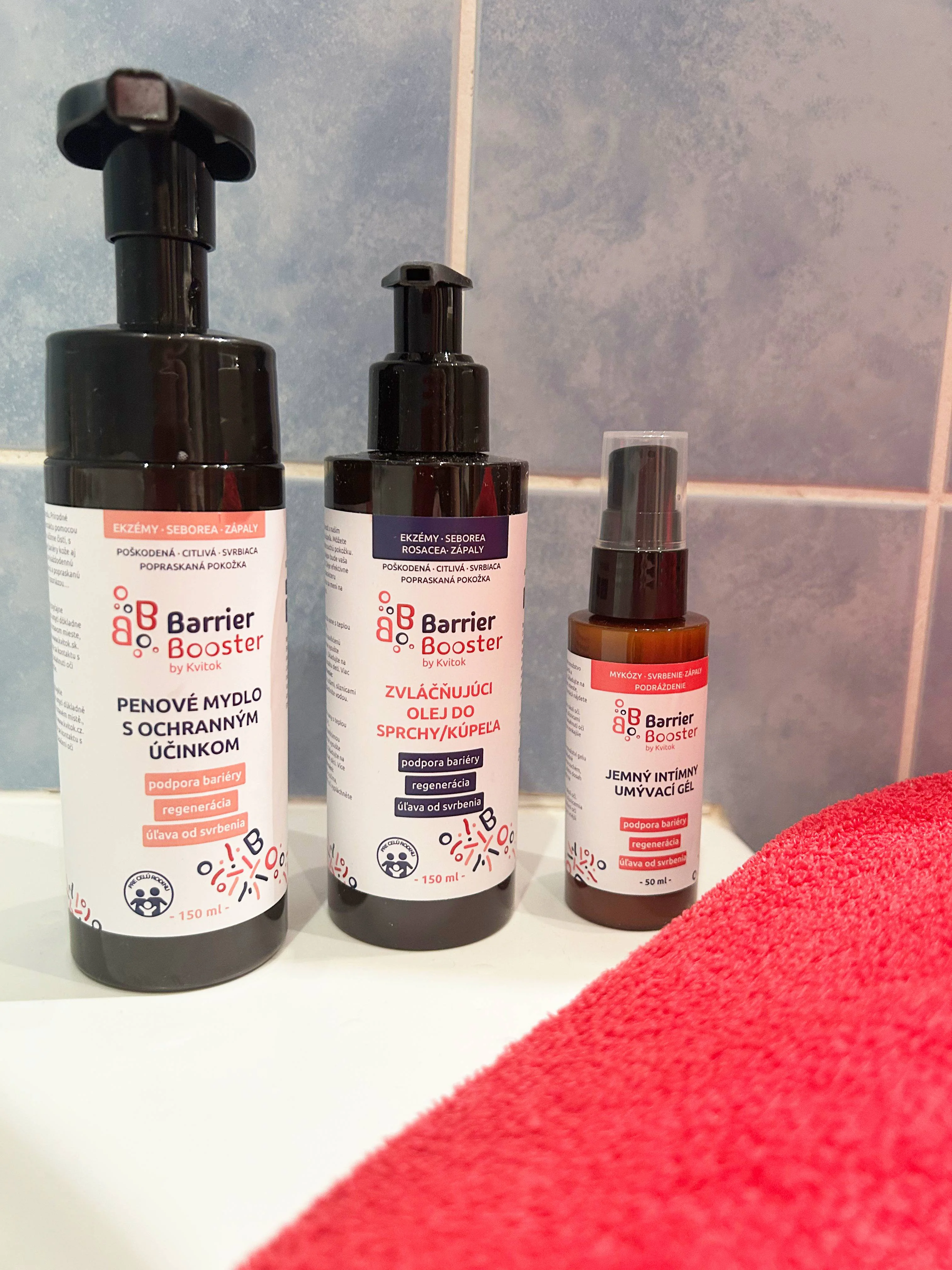 Kvitok Barrier Booster Bőrpuhító olaj zuhanyzáshoz és fürdéshez (150 ml) - selymesen puha bőrért