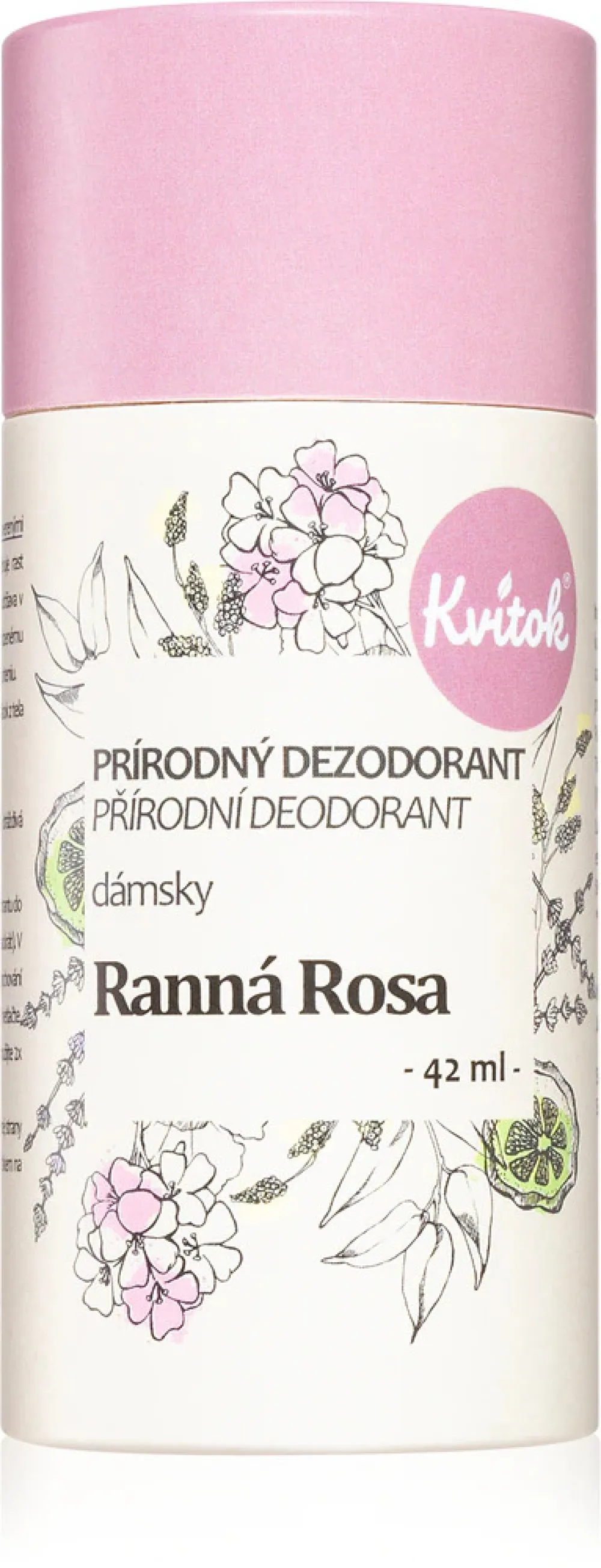 Kvitok Női krémdezodor Morning Dew (30 ml) - nem hagy ragacsos érzetet maga után