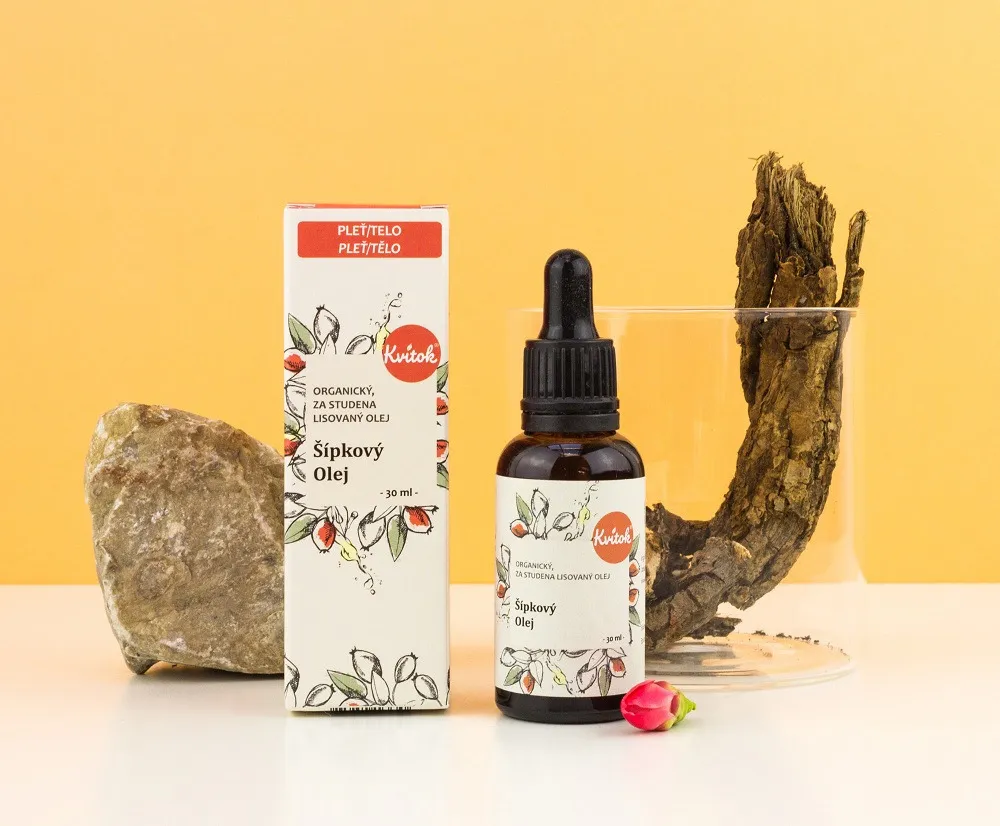 Kvitok Csipkebogyó olaj BIO (30 ml) - hidegen sajtolt