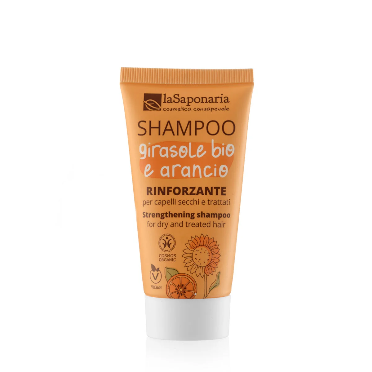 laSaponaria BIO sampon napraforgóval és édesnarancssal 30 ml