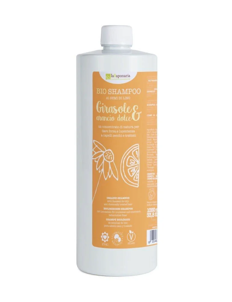 laSaponaria BIO sampon napraforgóval és édesnarancssal 30 ml