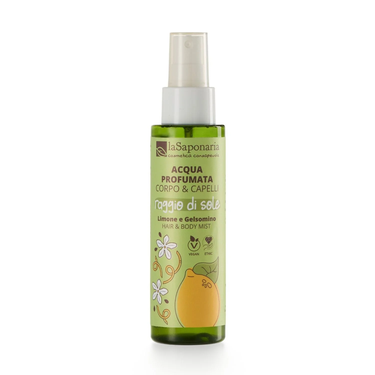 laSaponaria Test- és hajpermet Testpermet SunBeam - citrom & jázmin (100 ml) - testre és hajra