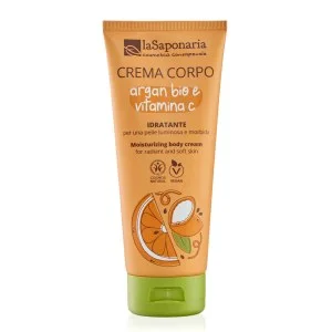 laSaponaria Hidratáló testápoló krém BIO argánolajjal és C-vitaminnal 200 ml - a ragyogó és selymes bőrért