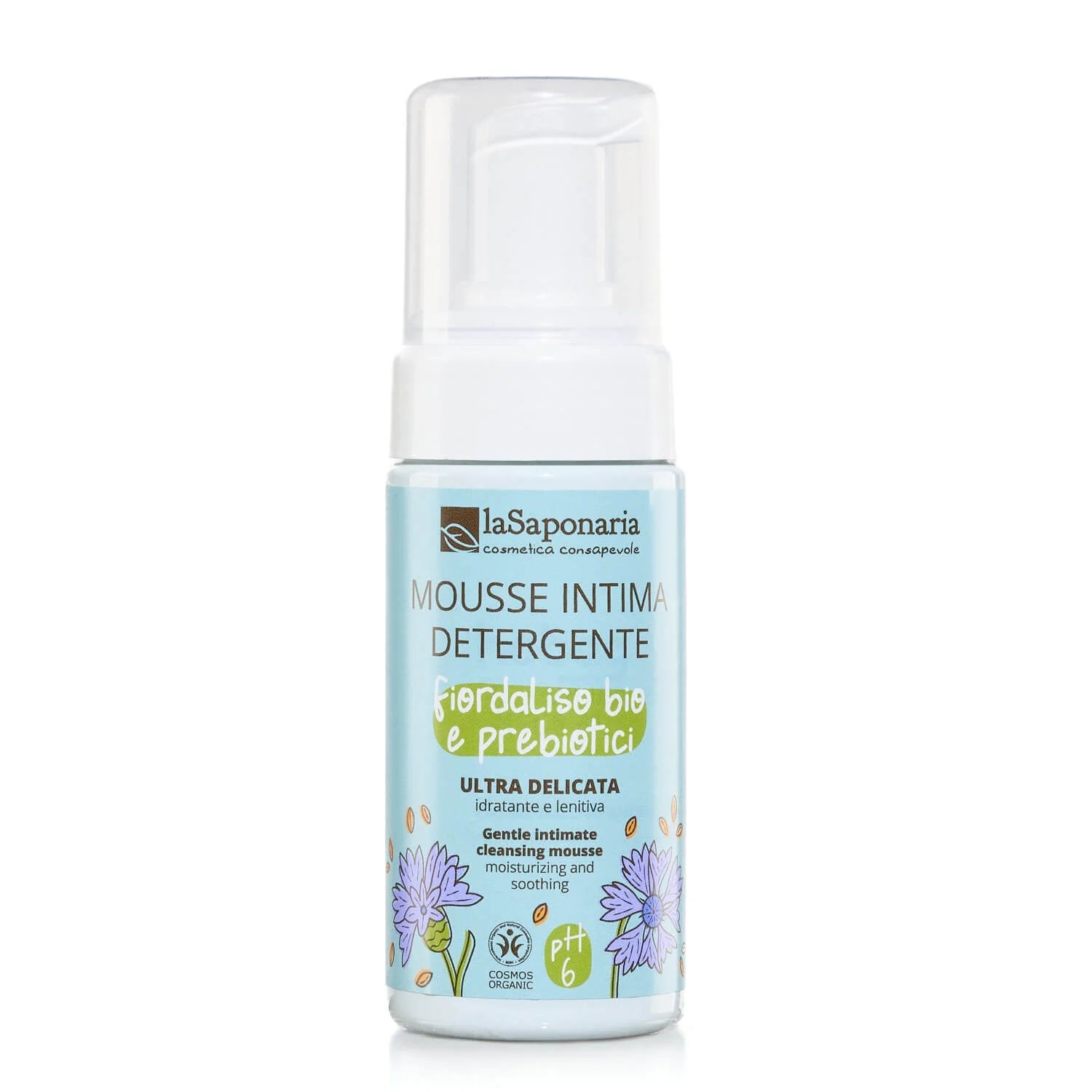laSaponaria Intim lemosóhab búzavirággal és prebiotikumokkal BIO (100 ml) - gyermekeknek és a menopauza időszakában is alkalmas
