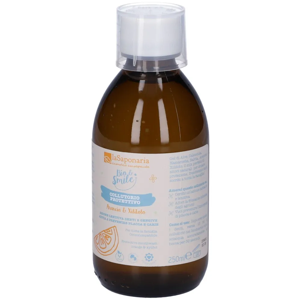 laSaponaria Védő szájvíz naranccsal és xilittel BIO (250 ml)