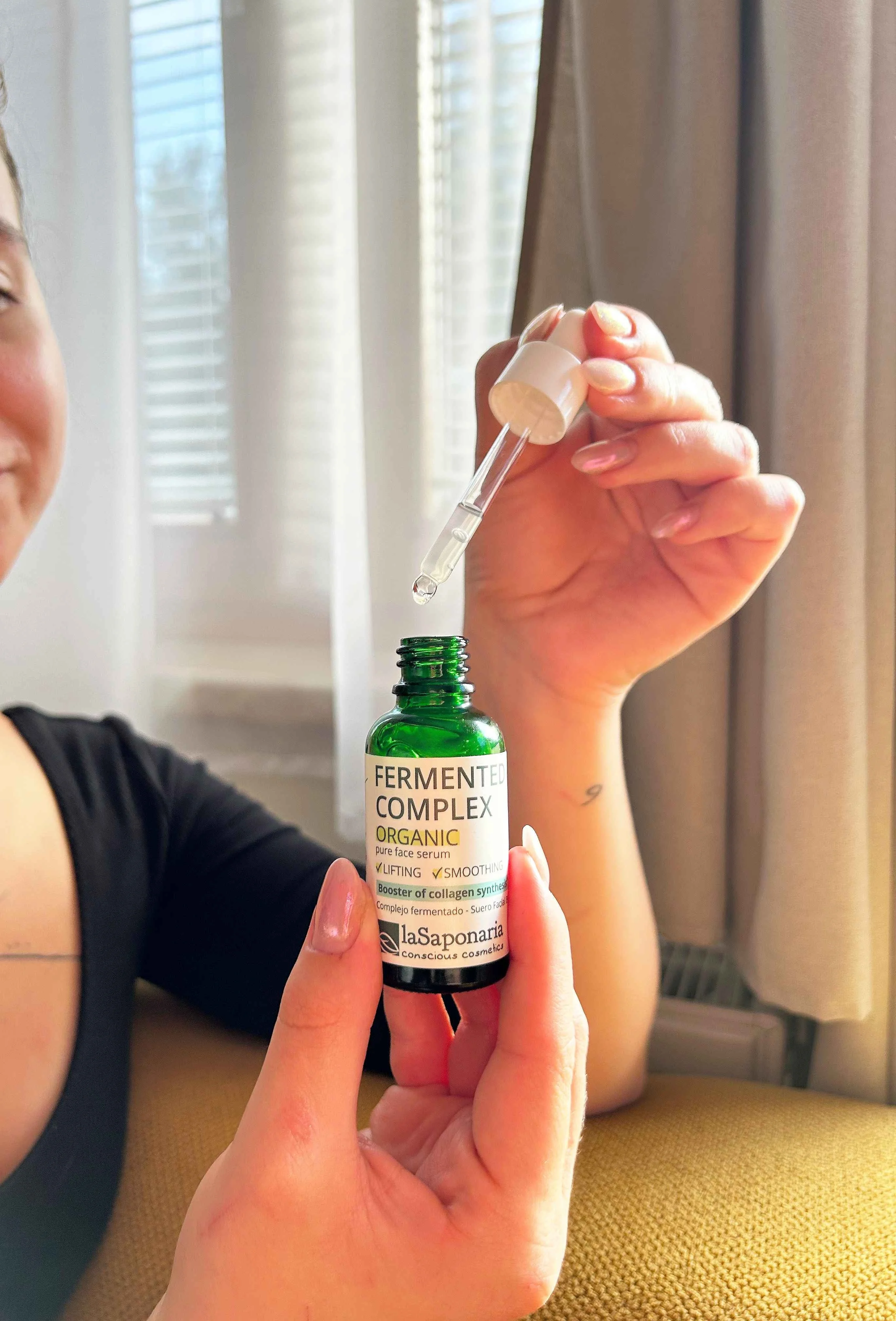laSaponaria Arcszérum - Fermentált BIO-komplex (30 ml) - a rugalmasabb, ragyogóbb és simább arcbőrért