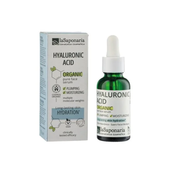 laSaponaria Arcszérum - BIO hialuronsav (30 ml) - hidratálja és feszesíti az arcbőrt