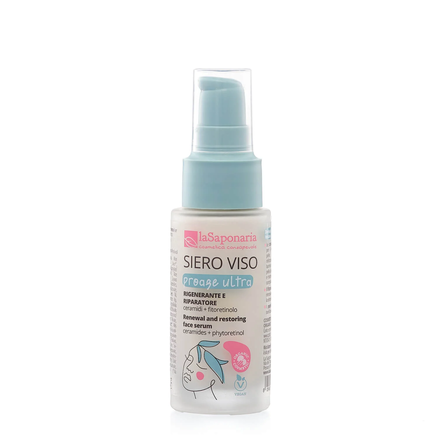 laSaponaria Proage Ultra BIO arcszérum érett bőrre (30 ml) - ceramidokkal és fitoretinollal
