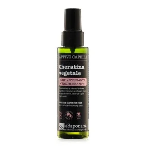 laSaponaria Növényi keratin hajra - aktív restrukturáló és dúsító spray (100 ml) - károsodott és finom szálú hajra alkalmas