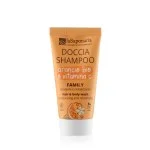 laSaponaria 2 az 1-ben tusfürdő és sampon BIO naranccsal és C-vitaminnal az egész család számára 30 ml - édes és élénkítő illattal
