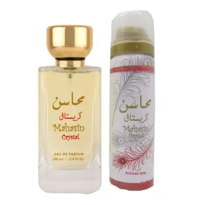 Lattafa Mahasin Crystal U parfümös víz 100 ml + 50 ml dezodor