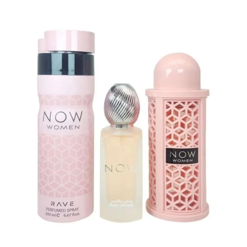 Rave Now Women ajándékcsomag - hajpermet 50 ml + parfümös spray 200 ml parfümvíz 100 ml