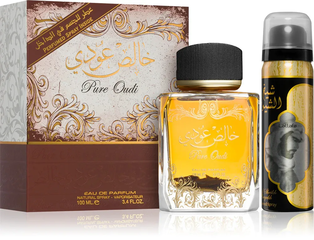 Pure Oudi dárková sada unisex 100 ml + deospray 50 ml