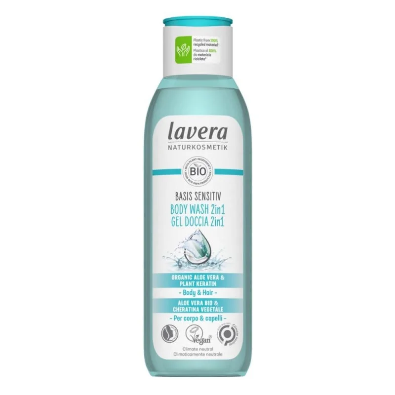 Lavera Basis Sensitive 2 az 1-ben tusfürdő testre és hajra 250 ml - érzékeny bőrre is