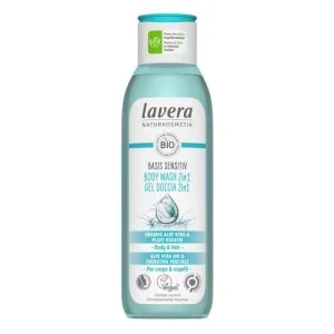 Lavera Basis Sensitive 2 az 1-ben tusfürdő testre és hajra 250 ml - érzékeny bőrre is