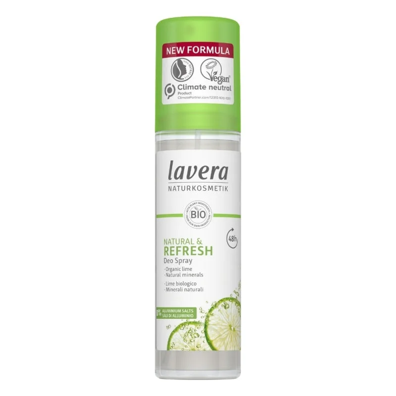 Lavera Refresh spray dezodor - lime (75 ml) - akár 48 órás védelem
