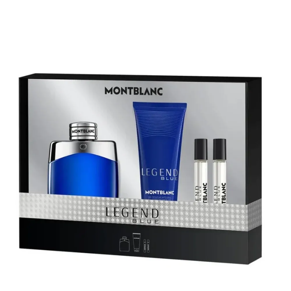 Legend Blue 100 ml + haj- és test tusfürdő 100 ml + EDP MINI 2 x parfümös víz férfiaknak 8 ml