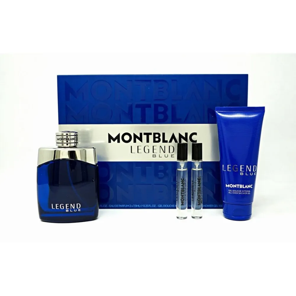 Legend Blue 100 ml + haj- és test tusfürdő 100 ml + EDP MINI 2 x parfümös víz férfiaknak 8 ml