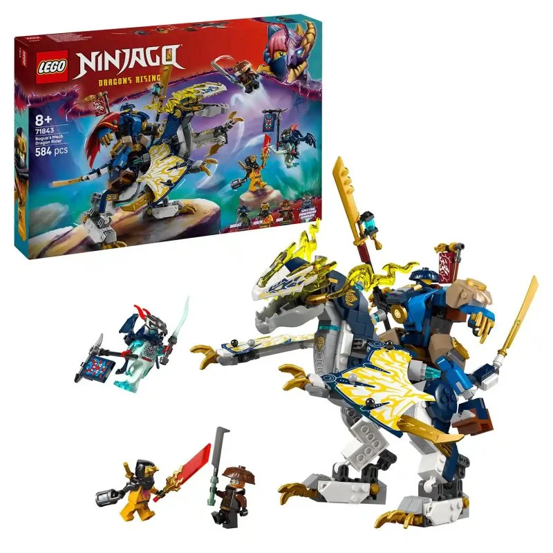 NINJAGO® 71843 Rogue és robotikus sárkánylovas