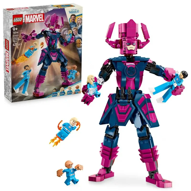 ǀ Marvel 76316 Fantasztikus Négyes vs. megépíthető Galactus-figura