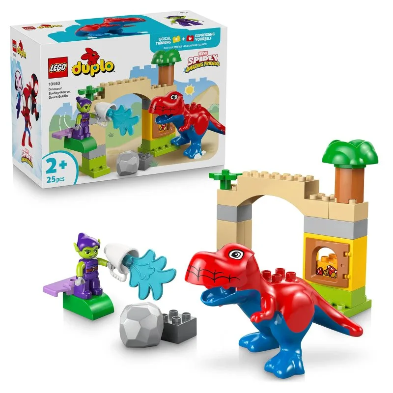 DUPLO® 10463 Spidey-Rex dinoszaurusz vs. Zöld Manó