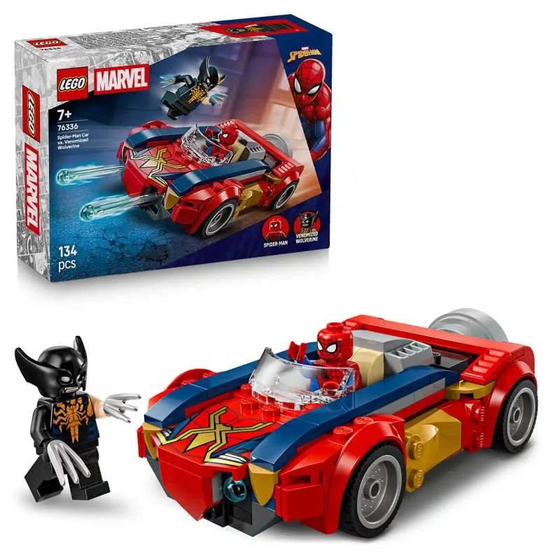 ǀ Marvel 76336 Spider-Man és az autó vs. venomizált Wolverine
