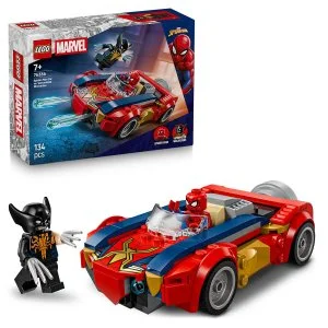 LEGO® ǀ Marvel 76336 Spider-Man és az autó vs. venomizált Wolverine