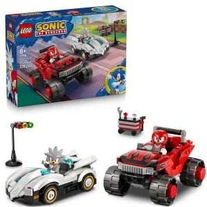 LEGO® Sonic the Hedgehog™ 77118 Silver és az autója vs. Knuckles és a szörnyteherautója